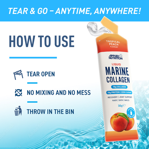 أبلايد نيوترشن مارين كولاجين سائل بنكهة الخوخ الاستوائي 30 جم