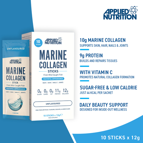 Applied Nutrition Marine Collagen Stick Unflavored 12g x 10’s