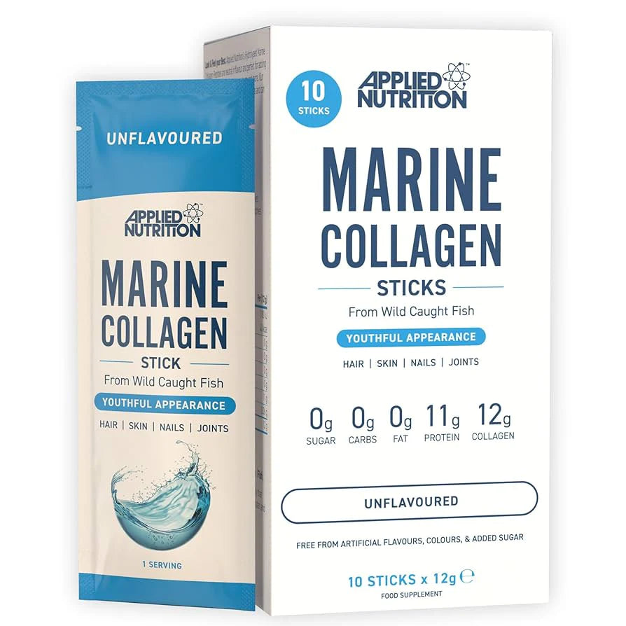 أبلايد نيوترشن مارين كولاجين ستيك غير منكه 12 جم ×10 | Collagen