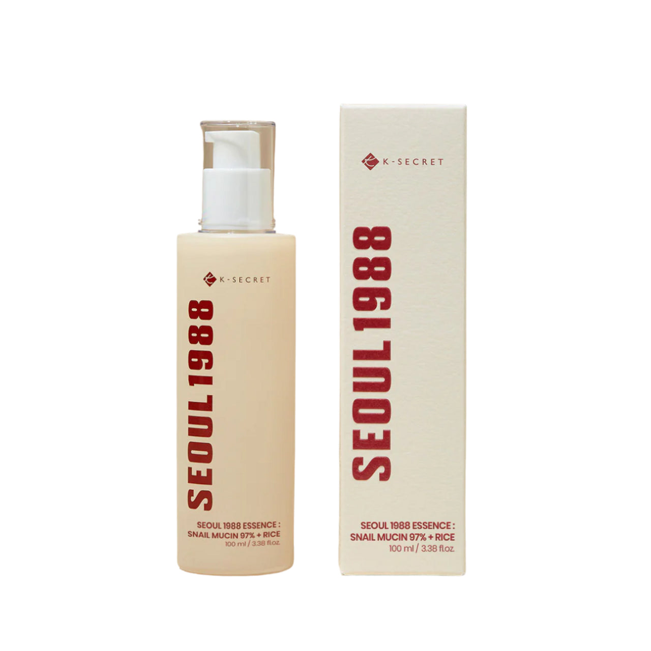 K Secret Seoul 1988 Essence: Snail Mucin 97% + Rice 100ml | Face Moisturizers