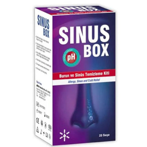 سينوس بوكس مجموعة غسول الأنف والجيوب الأنفية 25 كيس