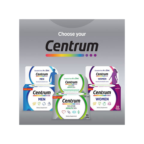 Centrum Silver Adults 50+ Tablets 30’s