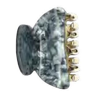 تيتانيا مشابك مخلب شعر أسيتات عدد 2 رمادي