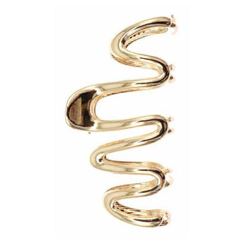 تيتانيا مشبك شعر معدني ذهبي