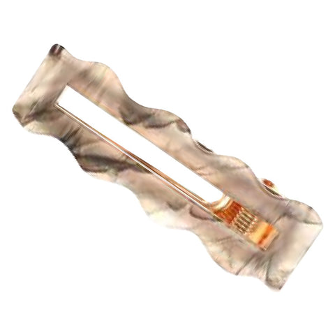 تيتانيا مشابك شعر أسيتات ومعدن عدد 2 أخضر ورمادي