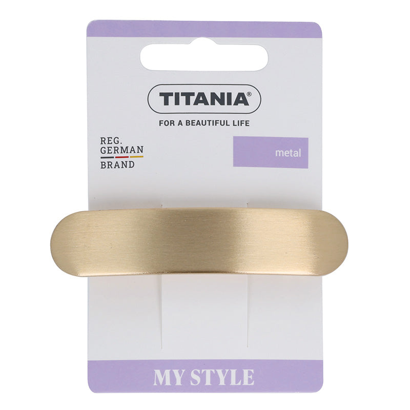 Titania Hair Barrette Clip, Metal (Gold) | Hair Accessories