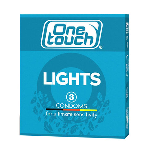 One Touch Lights Condoms 3's