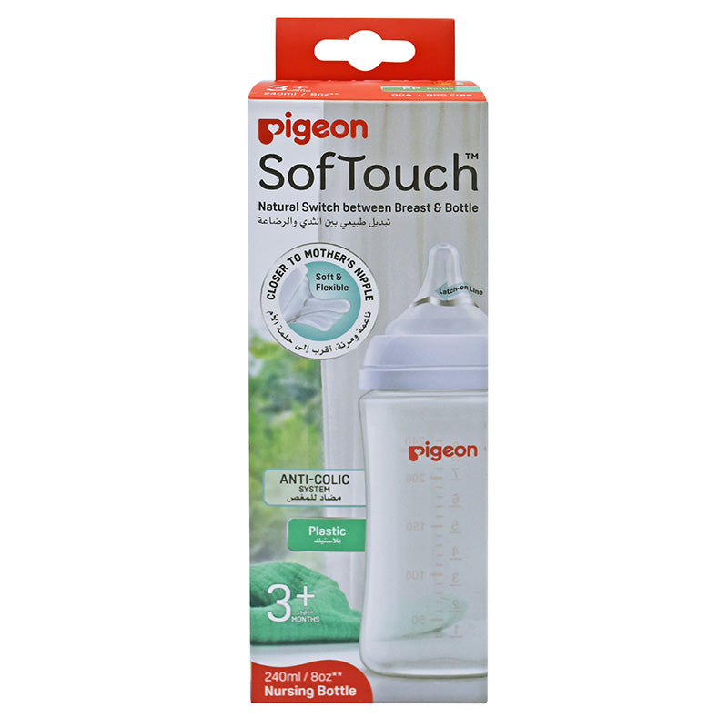 Pigeon SofTouch WN3 Nursing Plastic Bottle 240 ml | Bottles & Nipples