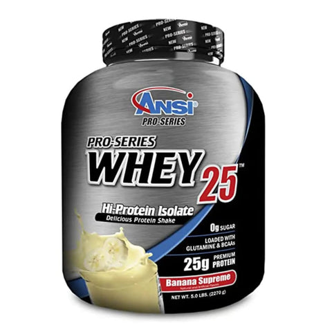 Ansi Pro-Series Whey 25 Banana Supreme  (5Lb)