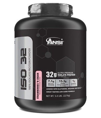 Ansi Iso 32  100% Isolate Strawberry & Cream (5Lb)