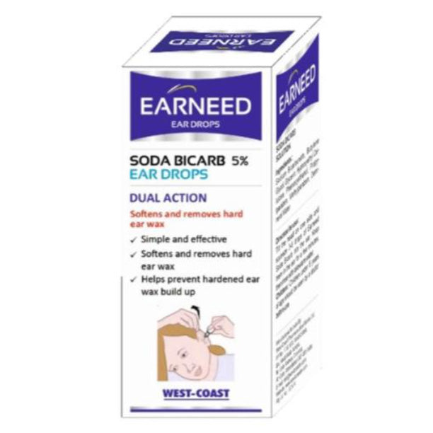 Earneed Soda Bicarb 5% Ear Drops 15 ml | Ear Wax