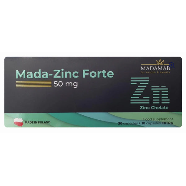 Madamar Mada Zinc Forte 50 mg Capsules 40's | Kulud Pharmacy