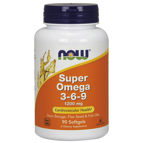 NOW Super Omega 3-6-9 1200 mg Softgels 90's | Fish Oil & Omegas NOW Super Omega 3-6-9 1200 mg Softgels 90's | Fish Oil & Omegas