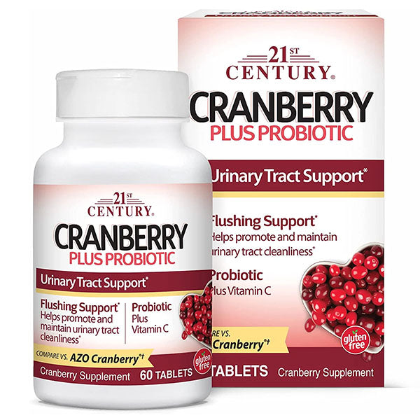 21st Century Cranberry Plus Probiotic Tablets 60's | Urinary Tract Support