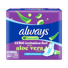 Always Maxi Thick Aloe Cool Pads 30's