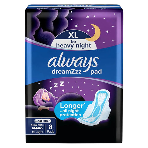 Always Night Dreamz Maxi Thick XL Pads 8's
