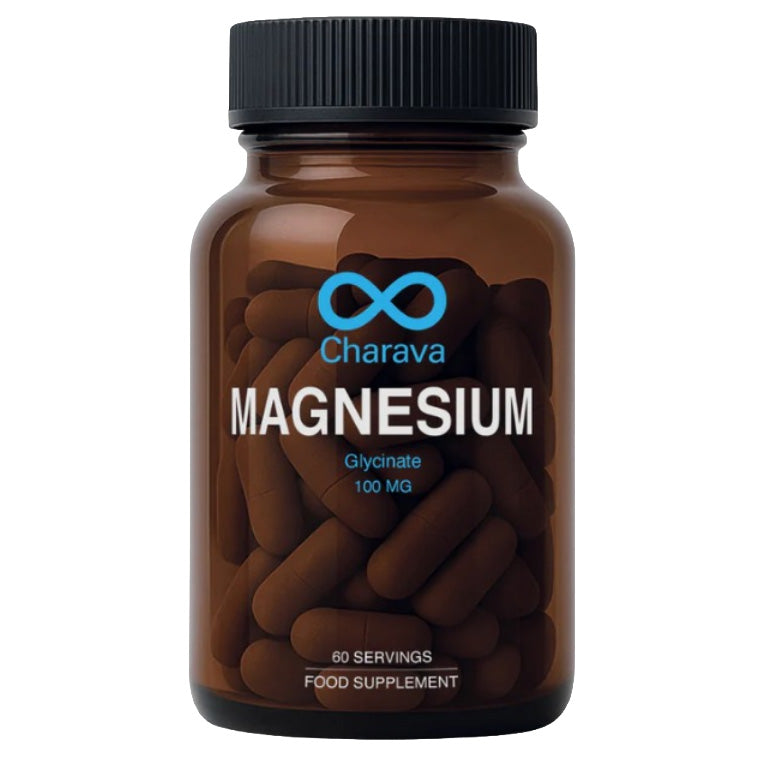 Charava Magnesium Glycinate 100mg Capsules 60's | Magnesium