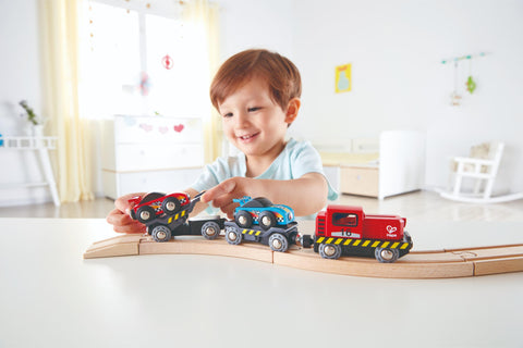 Hape - Race Car Transporter