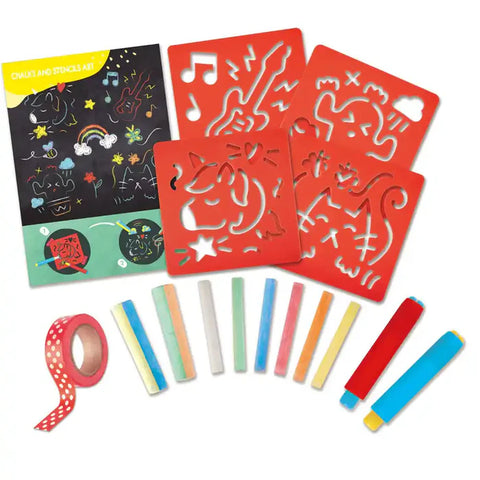 Hape - Chalks And Stencils Art