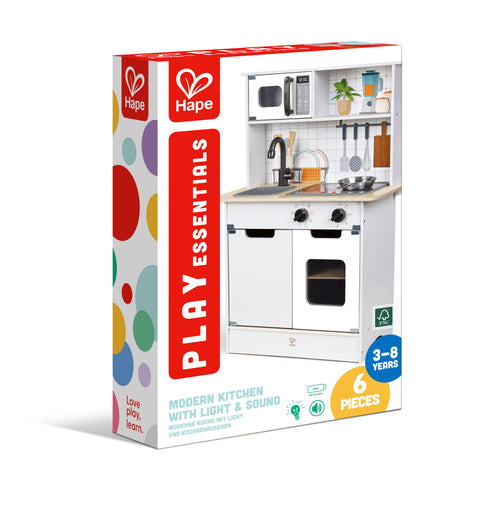 Hape - Hape Kitchen Playset Light And Sound With Accessories (Pack Of 5)