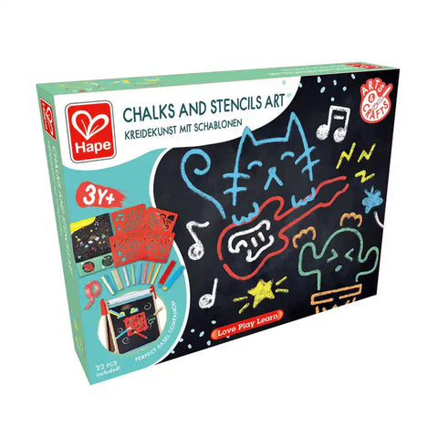 Hape - Chalks And Stencils Art