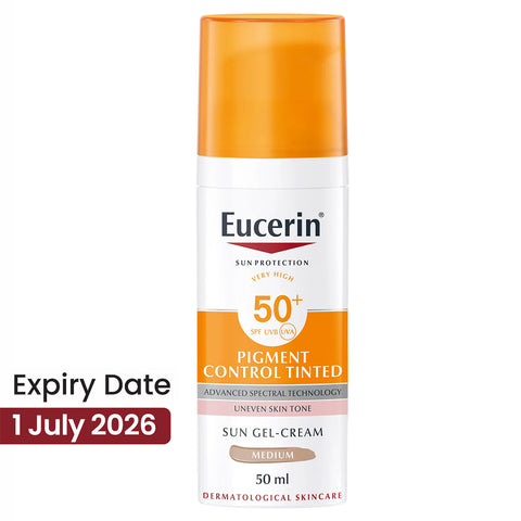 Eucerin Sun Pigment Control Gel-Cream Tinted CC Medium SPF50+ 50ml**