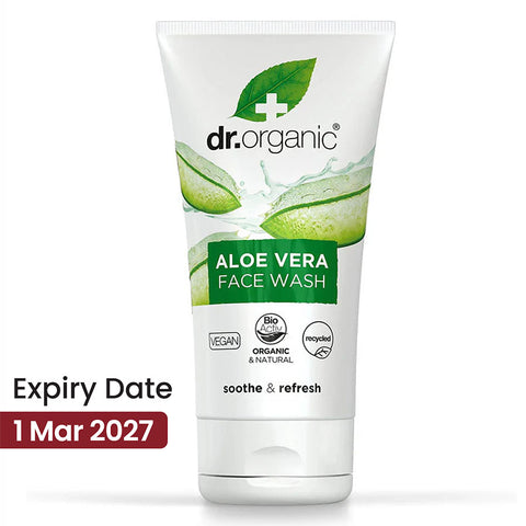 Dr. Organic Aloe Vera Creamy Face Wash 150ml**