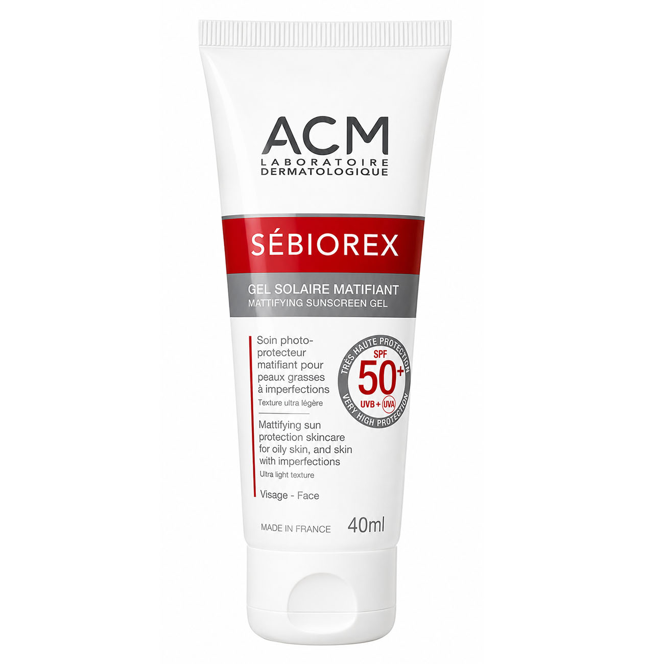 ACM Sebionex Mattifying Sunscreen Gel SPF50+ 40 mL | Sunscreens