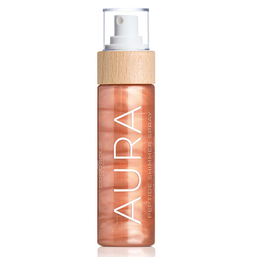Cocosolis Aura Peptide Shimmer Spray 100 mL | Tanning Oil