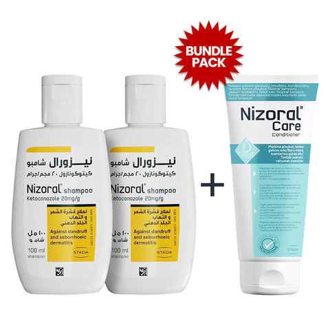 Nizoral Shampoo 100 mL × 2 Units + Conditioner 200 mL × 1 Unit Offer Pack