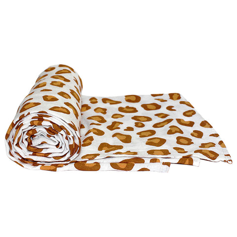 Tommy Lise - Muslin Swaddle - White Leopard (120X120Cm)