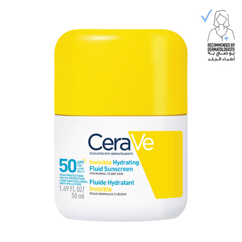 Cerave Invisible Hydrating Fluid Sunscreen SPF 50 50 mL