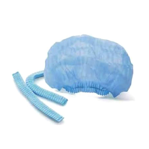 Bize Blue Nonwoven Bouffant Cap 14 gsm 100 Pieces
