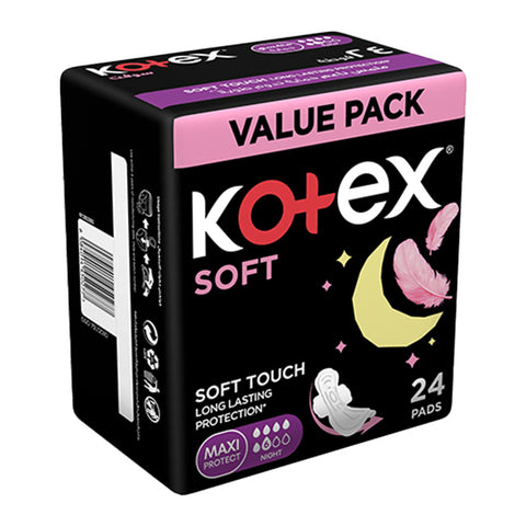 Kotex Soft Maxi Night Pads 24 Pieces