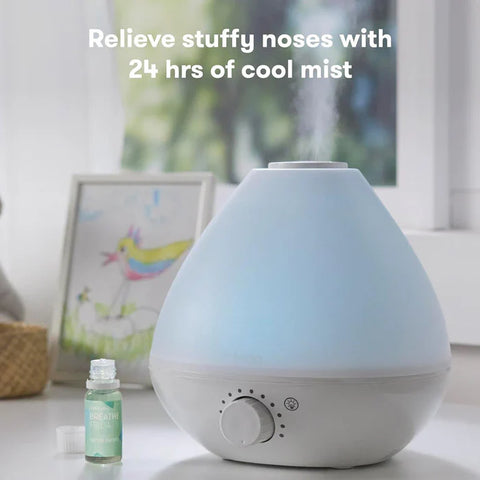 Frida Baby Breathfrida 3-In-1 Humidifier, Diffuser + Nightlight