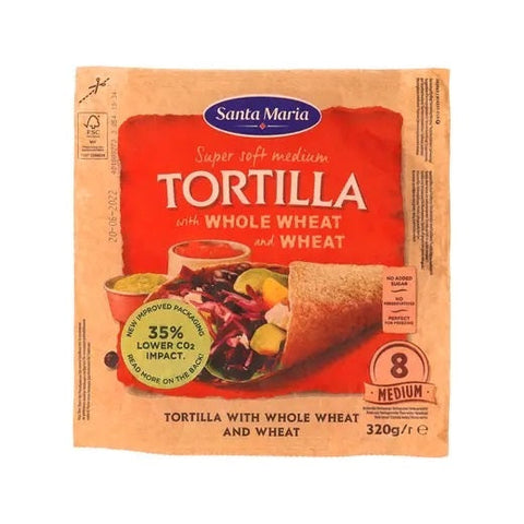 Santa Maria Whole Wheat & Wheat Tortilla 320g