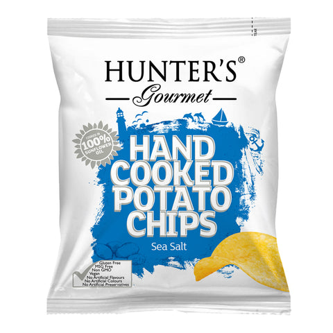 Hunter'S Hand Cooked Potato Chips Sea Salt-Pouch 40G