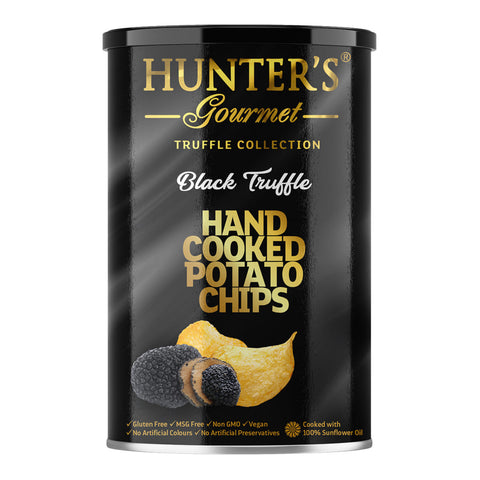 Hunter'S Hand Cooked Potato Chips Black Truffle 150G-Can