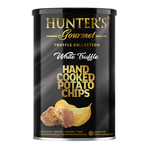 Hunter'S Hand Cooked Potato Chips White Truffle 150G-Can