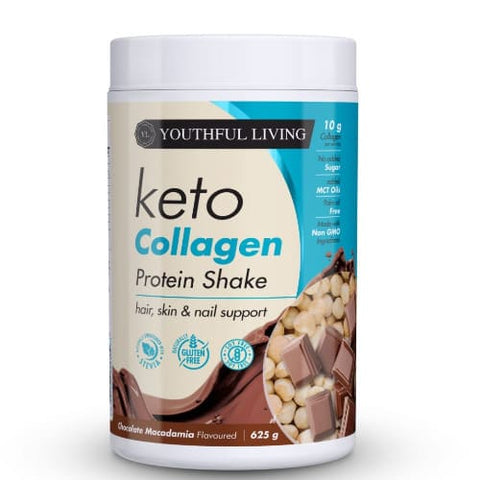 Youthful Living Keto Collagen Shake Macadamia 625G