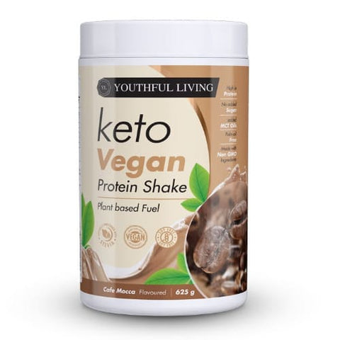 Youthful Living Vegan Keto Shake Caffe Mocha 625G