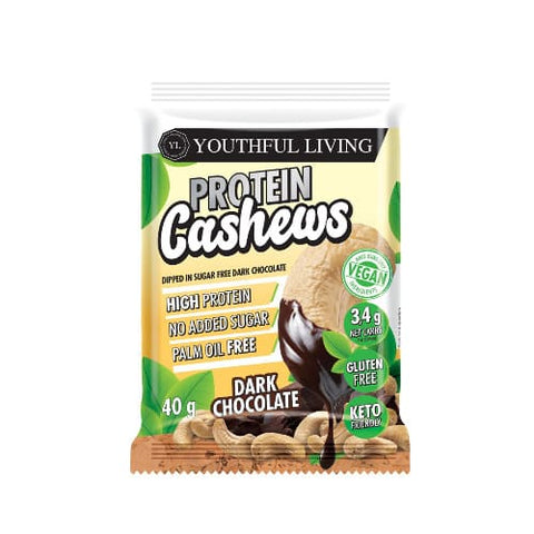 Youthful Living Keto protein Cashew Nuts Dark Choco 40G