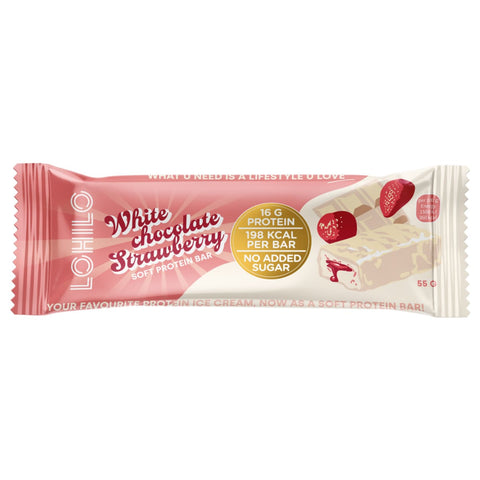 Lohilo protein Bar White Chocolate Strawberry 55G