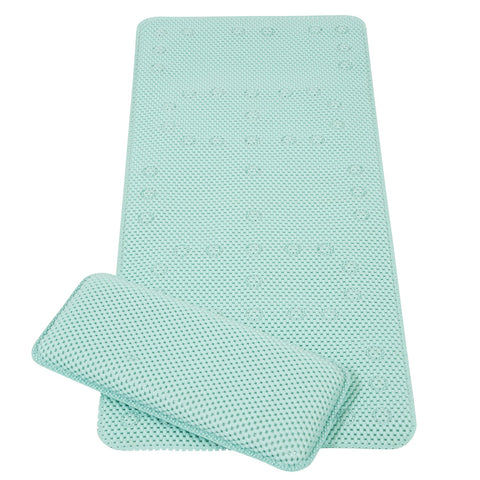 Clevamama - Antibac Treated Bath Mat & Kneeling Cushion (Blue)