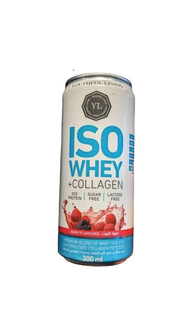 Youthful Living Whey & Collagen Rtd Berry 300Ml