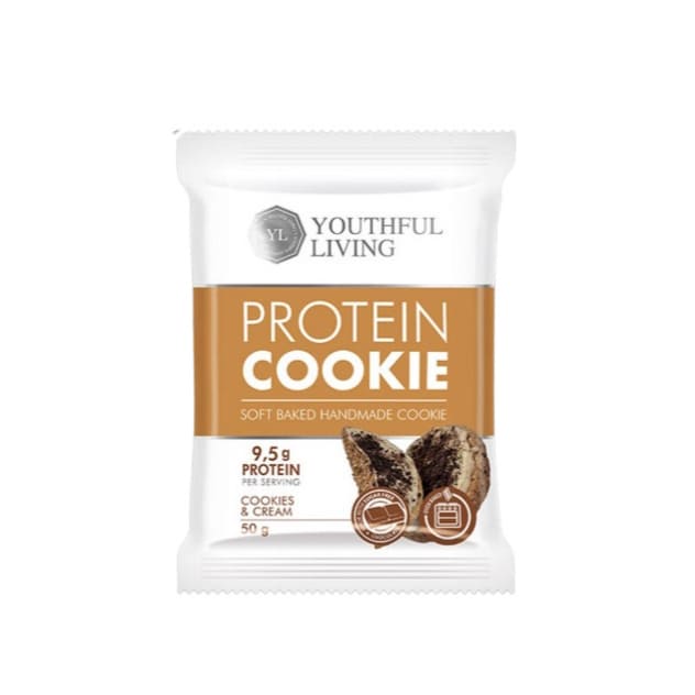 Youthful Living protein Cookie Cookies & Cream 50g | Protein Snacks Youthful Living protein Cookie Cookies & Cream 50g | Protein Snacks