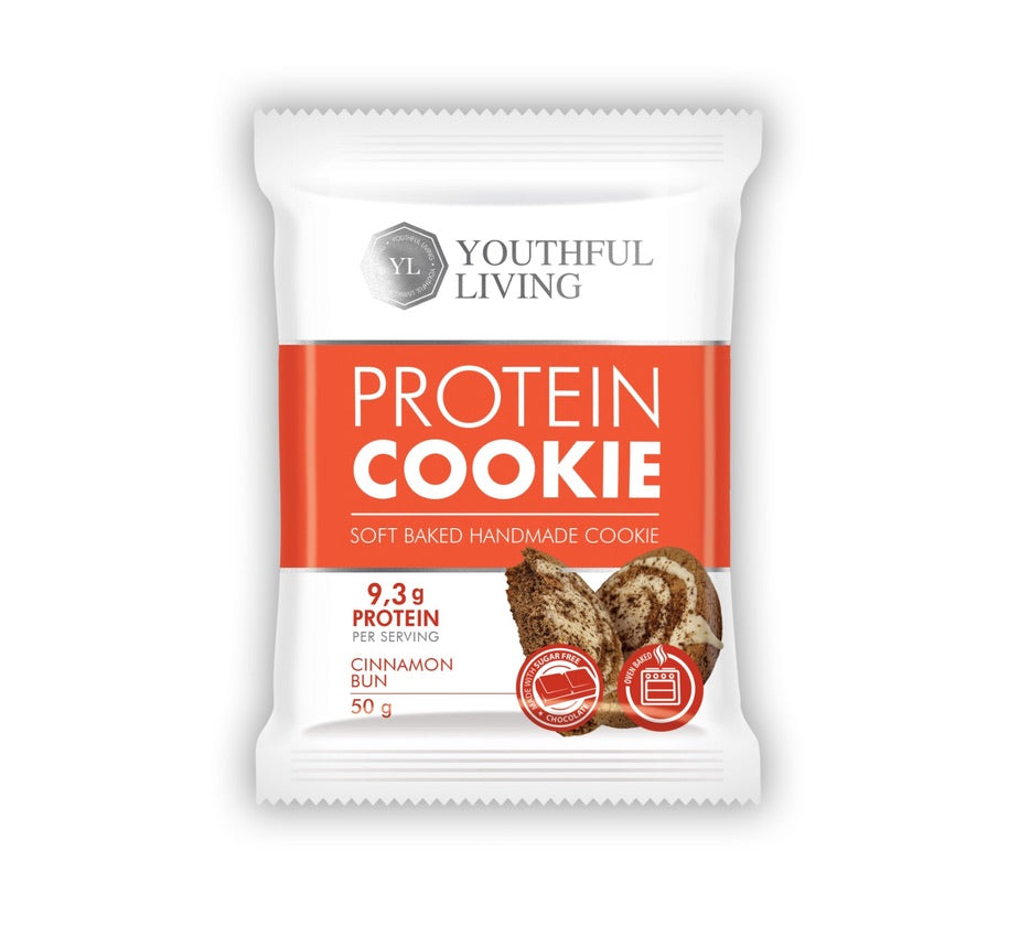 Youthful Living protein Cookie Cinnamon Bun 50G | Protein Snacks Youthful Living protein Cookie Cinnamon Bun 50G | Protein Snacks