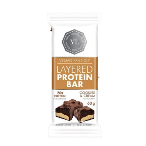 Youthful Living protein Layered Bar Cookies & Cream 60g