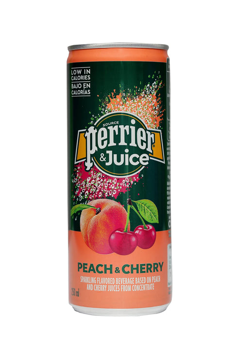 Perrier Slim Can Peach Cherry 250Ml