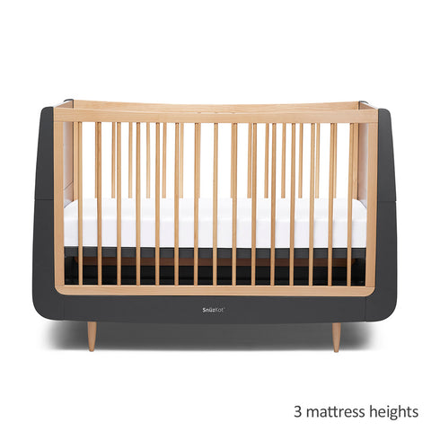 Snuzkot Skandi Cot Bed (Slate Natural)